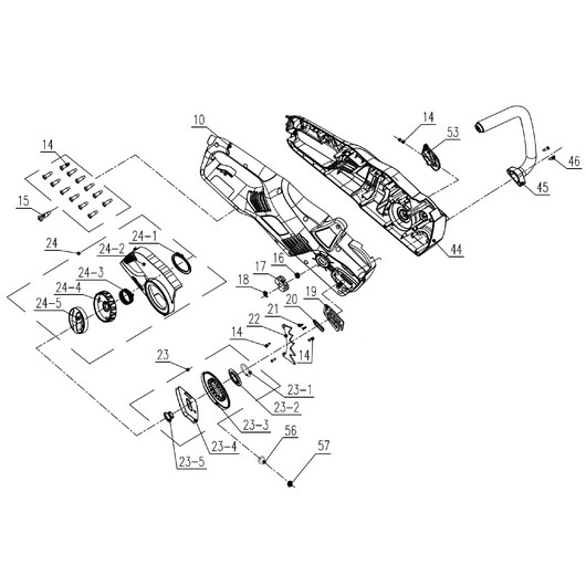 Корпус и рукоятка Champion 520N-16